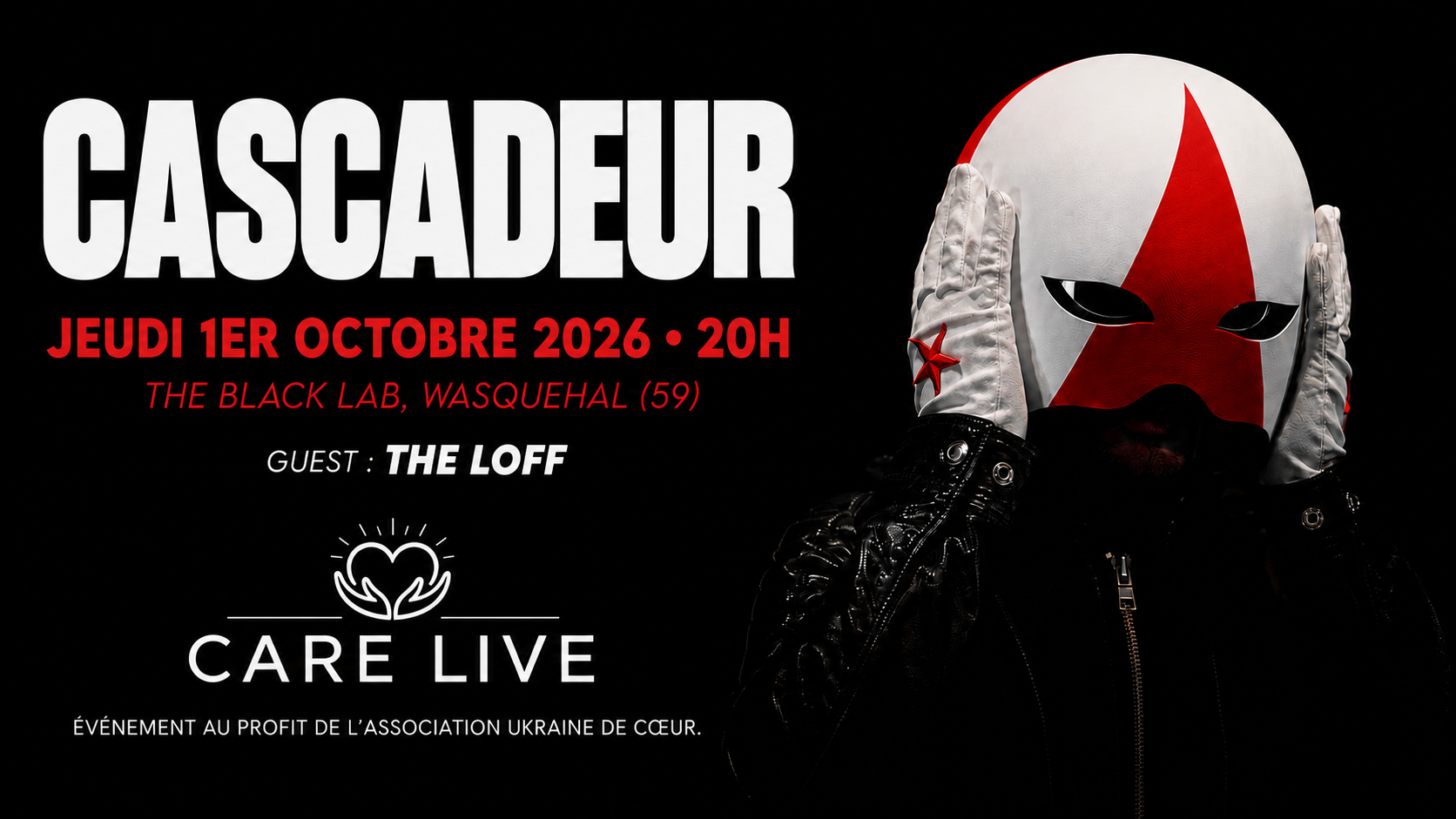Cascadeur en concert au Black Lab le 1er octobre 2026, avec The Loff